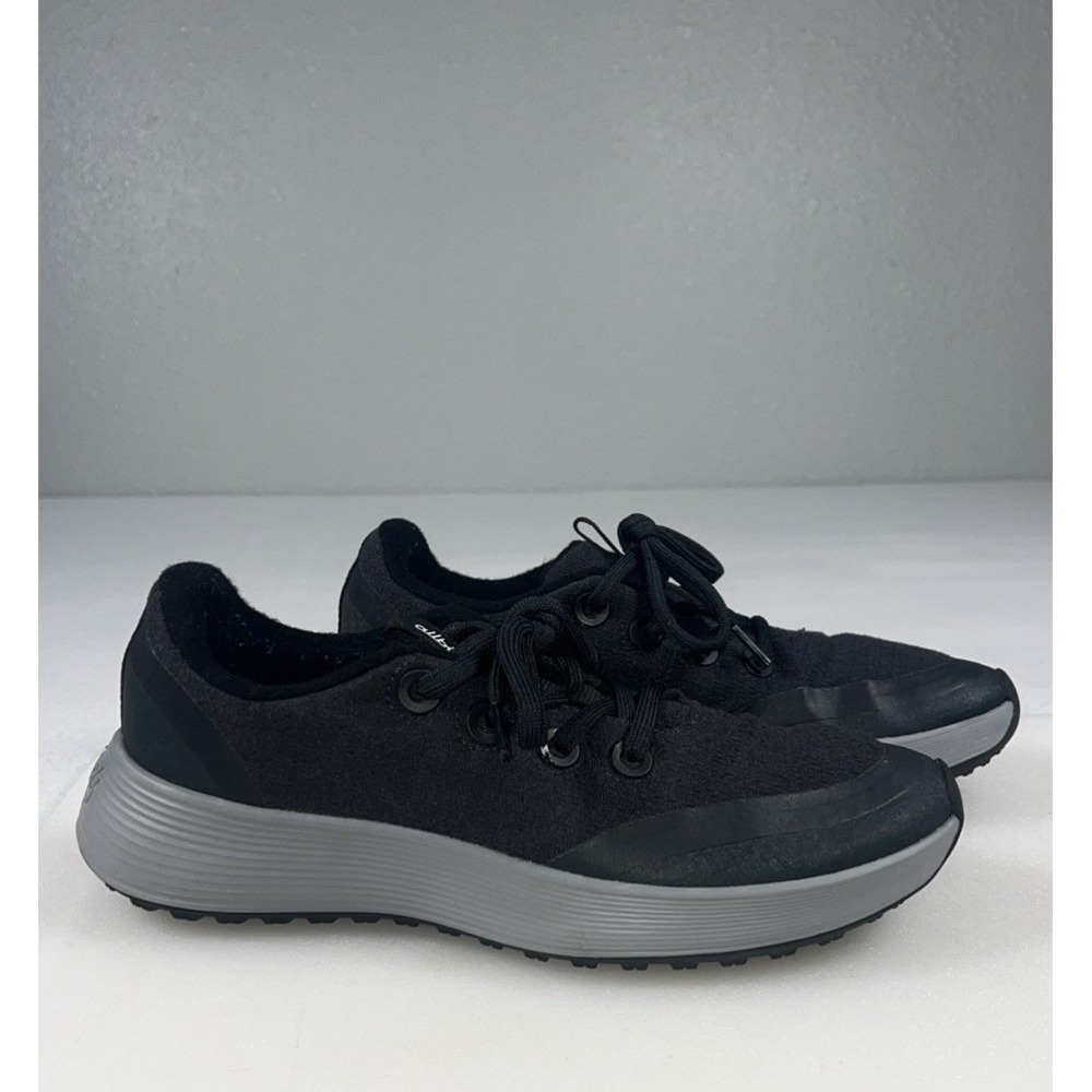 Allbirds Wool Runner Puddle Womens 9 Black Good Water Repellent Sneakers